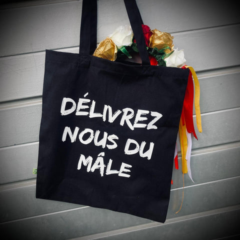 Tote bag "Délivrez-nous du mâle"